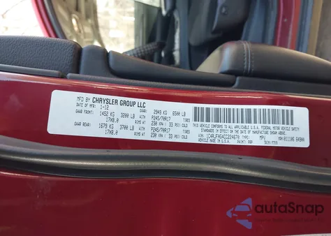 2012 Jeep Grand Cherokee Laredo z USA, uszkodzony, nr VIN 1C4RJFAG4CC224670